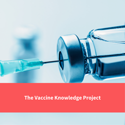 text reads "the vaccine knowledge project"